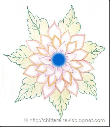Flower Leaf Free Hand Rangoli Chittara Rangoli Pattern Designs for ...